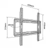 Seinakinnitus TV-le TB-450 kuni 65 tolli 40 kg max VESA 400x400