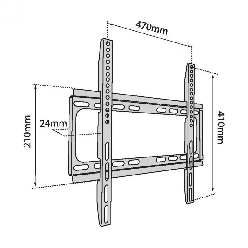 Seinakinnitus TV-le TB-450 kuni 65 tolli 40 kg max VESA 400x400