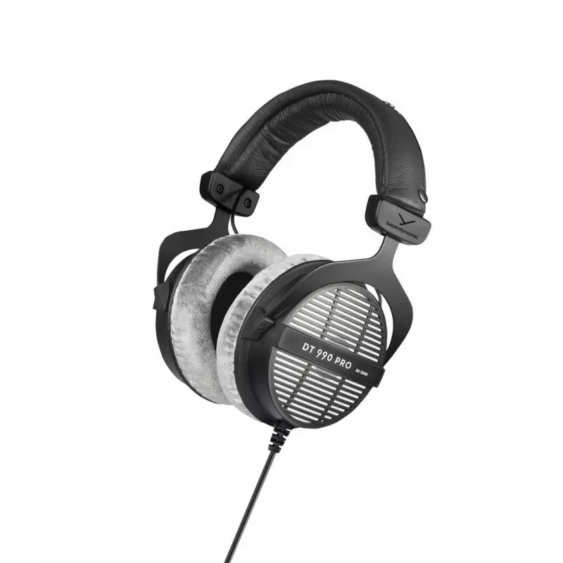 Stuudiokõrvaklapid Beyerdynamic DT 990 PRO 80 Ω, juhtmega, ümberkõrvased, 3 m kaabel, must