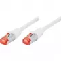 Tecline exertis Connect - paigalduskaabel - RJ-45 (M) kuni RJ-45 (M) - 3 m - SSTP-kaabel - CAT 6 - halogeenivaba - valge (71503W)