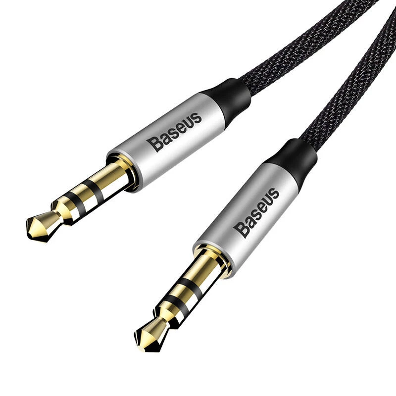 Baseus Yiven Audio kaabel kaabel 3.5 male Audio M30 1.5M Hõbedane+ Must