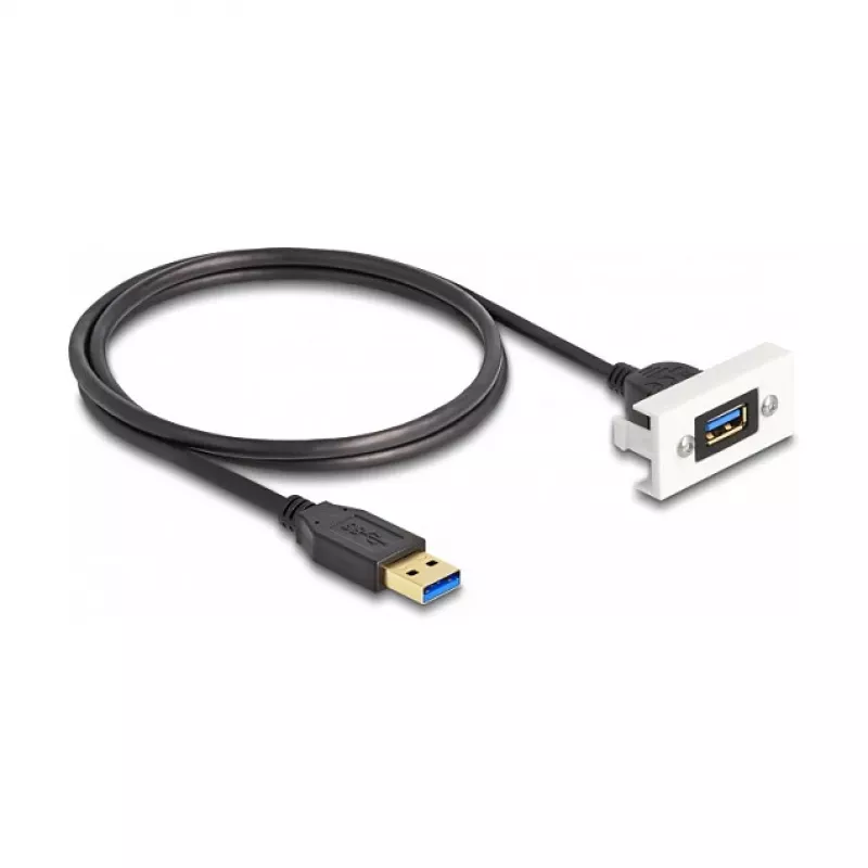 DeLOCK Easy 45 moodul SuperSpeed USB USB 3.2 Gen 1 USB Type-A emane isasele 1m