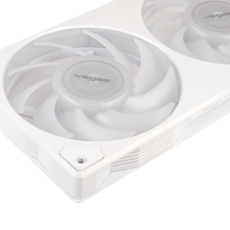 AKASA Vegas A36 120mm ARGB korpuseventilaatorid - valge (3-pack)