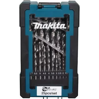 Puurikomplekt Makita D-78368 HSS-GS, 25-osaline, kiirlõiketeras