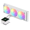Gamemaxi protsessori vedelikjahutus | GLACIER 360 LCD WH | Intel, AMD