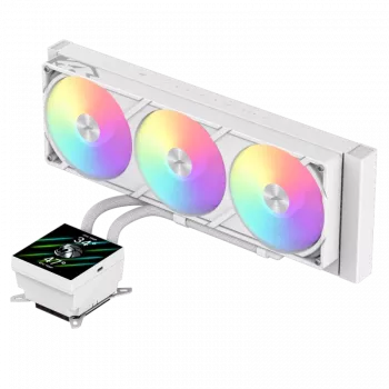 Gamemaxi protsessori vedelikjahutus | GLACIER 360 LCD WH | Intel, AMD