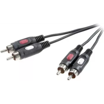 SpeaKa Professional RCA heliühenduskaabel [2x RCA-pistik - 2x RCA-pistik] 1.50 m Must (SP-7869764)