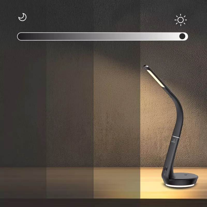 Lauavalgusti Hawk HW-LAMP02 Must — reguleeritav heledus, reguleeritav vars