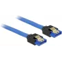 SATA-kaabel DeLOCK 84981 1 m SATA 7-kontaktiline Must Sinine