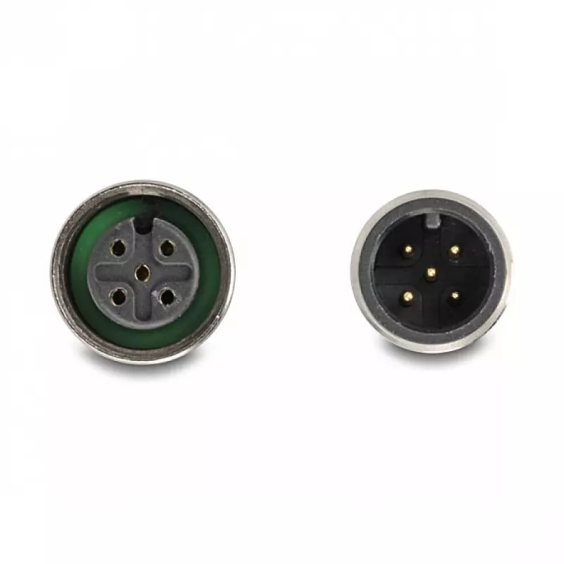 DELOCK D-Sub 9 pistikupesa -> 2× M12 5-kontaktiline A-kodeeringuga CAN-siini jaotur 180° sinine