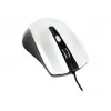 Juhtmega mõlemakäeline optiline hiir GEMBIRD MUS-4B-01-BS, USB Type-A, 1200 DPI, 4 nuppu, must/hõbedane