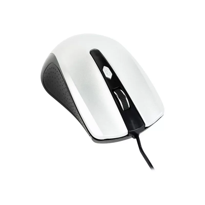 Juhtmega mõlemakäeline optiline hiir GEMBIRD MUS-4B-01-BS, USB Type-A, 1200 DPI, 4 nuppu, must/hõbedane