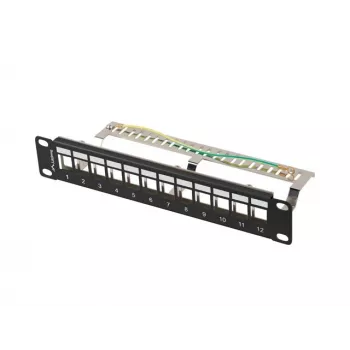 Patch-paneel LANBERG PPKS-9212-B 12-pordiline 1U 10-tolline FTP