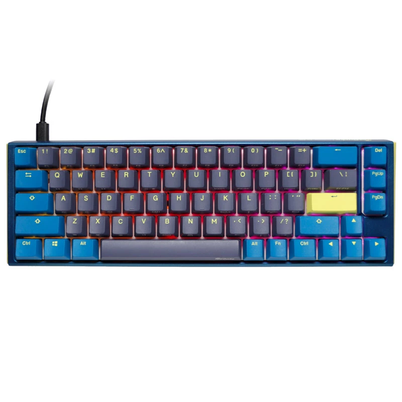 Ducky One 3 SF DayBreak klaviatuur mängimiseks USB US inglise must sinine