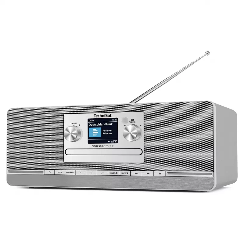 TechniSat DIGITRADIO 372 CD IR Internet Analoog & digitaalne Antratsiit, Hõbedane