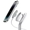 Telefonihoidik SODI SIM-300 hõbedane MagSafe — lauahoidik MagSafe-ühilduvale iPhone'ile