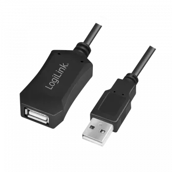 LogiLink USB 2.0 repiiterkaabel - 5,0 m USB-kaabel 5 M USB A
