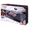 Lauale asetatav elektrigrill Adler AD 6610, 3000 W, must, ristkülikukujuline kahe tsooniga rest+pliidiplaat