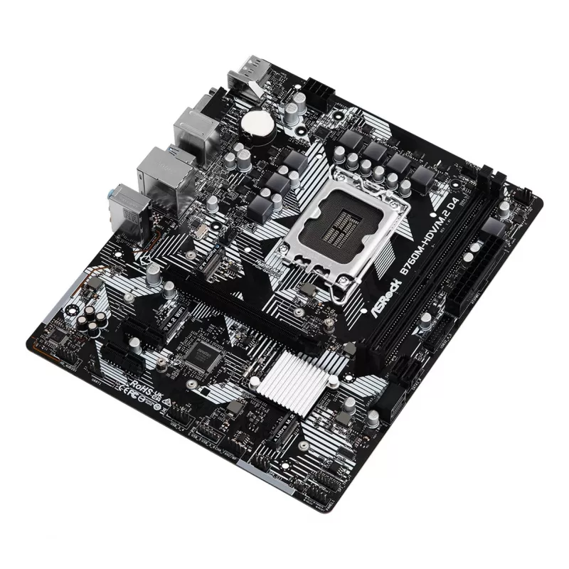 ASRock B760M-HDV/M.2 D4 DDR4 LGA 1700 Micro-ATX emaplaat
