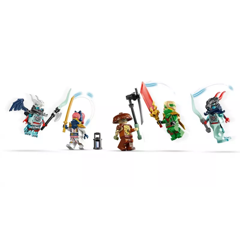 LEGO NINJAGO komplekt 71845 Lloyd’s Jet Mech — 1112 tükki, 5 minifiguuri, liigutatavad tiivad, kõrgus 240 mm