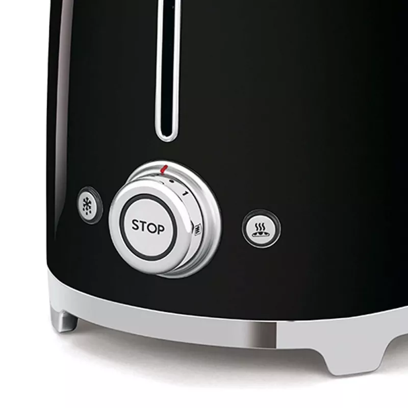 Smeg - TSF02 Röstseade 4 viilu - Must/lakitud/LxKxS 41x20,8x21,5 cm/6 röstimisastet/1500W