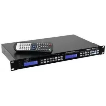 Meediapleier Omnitronic DMP-103RDS Stereo USB SD — stereoesitus, USB ja SD-kaardi tugi, RDS FM-tuuner