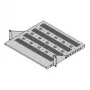 19-tolline seadmekandur, seisev pind 430 x 300 mm, RAL7021 (26.10.3006)