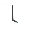Sisemine WLAN-kaart LANBERG NC-1200-WIE — Kaheribaline USB WLAN-adapter, RTL8812BU, kuni 1200 Mbit/s, väline 2x2 antenn (5 dBi), must