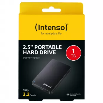 Kaasaskantav kõvaketas 1 TB taastatud, väline kõvaketas (must)