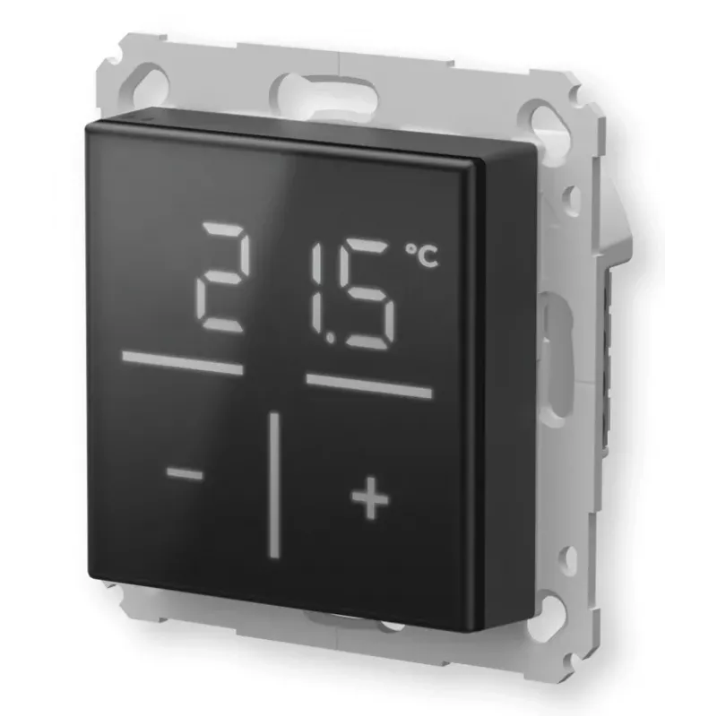 Homematic IP klaasist seinatermostaat CO₂-anduriga — mehaaniline, must, 230 V, IP20