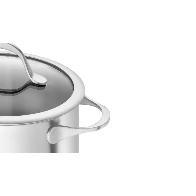 ZWILLING Essence 5-osaline roostevaba terasest kööginõude komplekt klaaskaantega