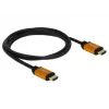HDMI-kaabel DeLOCK 85728 1,5 m tüüp A must kuldne