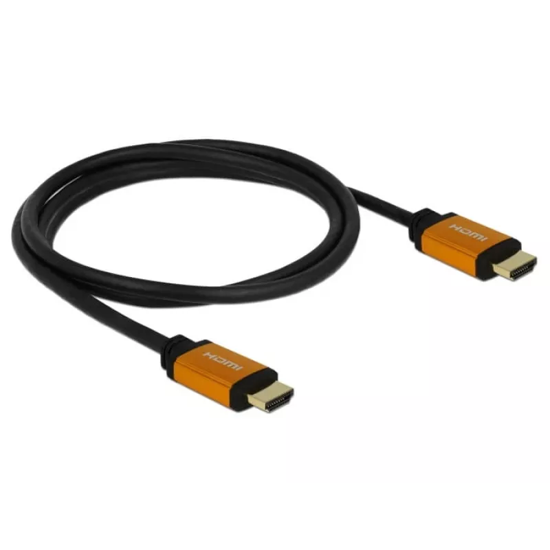 HDMI-kaabel DeLOCK 85728 1,5 m tüüp A must kuldne