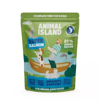 ANIMAL ISLAND lõhe - kuiv koeratoit - 1kg