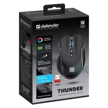 hiir DEFENDER GM-213 THUNDER RF 1600dpi 8P Must