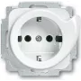 BUSCH JAEGER 2011-0-2605 - CEE 7/3 - 2P+E - valge - 250 V - 16 A - 71 mm