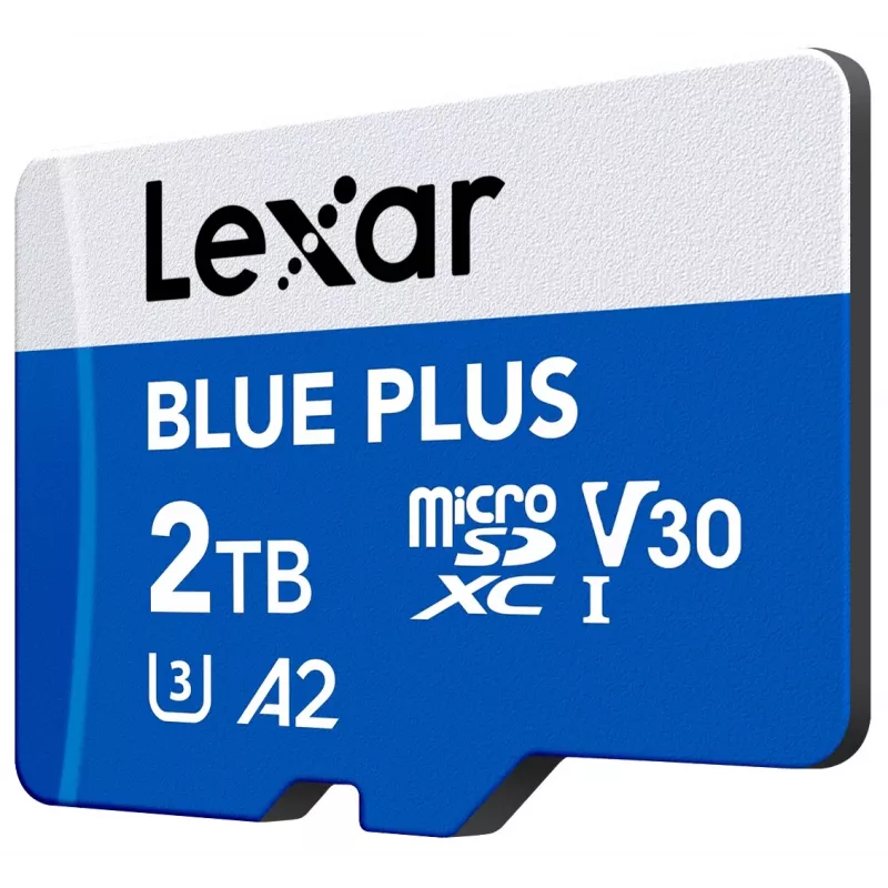 MicroSDXC-mälukaart Lexar BLUE PLUS 2 TB UHS‑I, 170 MB/s, U3 V30, veekindel