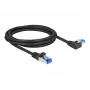 DeLOCKi RJ45 võrgukaabel Cat.6A S/FTP 2 m must