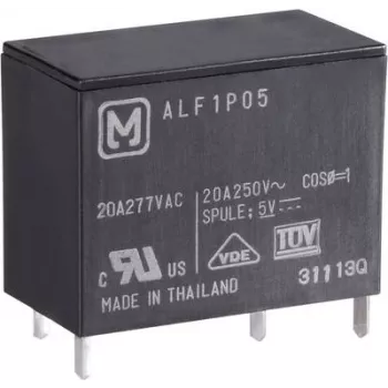 Panasonic PCB-relee 12 V/DC 25 A 1 normaalselt avatud kontaktiga ALF1P12 1 tk (ALF1P12)