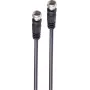 shiverpeaks ®-BASIC-S--Satelliidi ühenduskaabel, F-pistik - F-pistik, 100% varjestatud, keskne kontakt, > 100 dB, must, 1,5m (BS80092-128S)