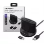 Smart Card Reader Qoltec 50632 USB 2.0 Must 1m kaabel