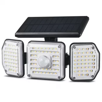 Maclean IP65 päikeseenergial töötav LED-lamp liikumis- ja hämarikust koiduni anduriga IP65 4W 320lm 4000K Li-ion 1200 mAh 3 töörežiimi prožektor turvalisusele aeda sissepääsule HQ