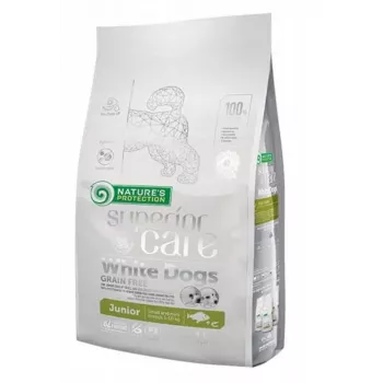 Kuiv koeratoit nature’s protection Superior Care Valge Dogs Grain Free Junior Small 1,5 kg — kala, valk 26%, rasv 15%