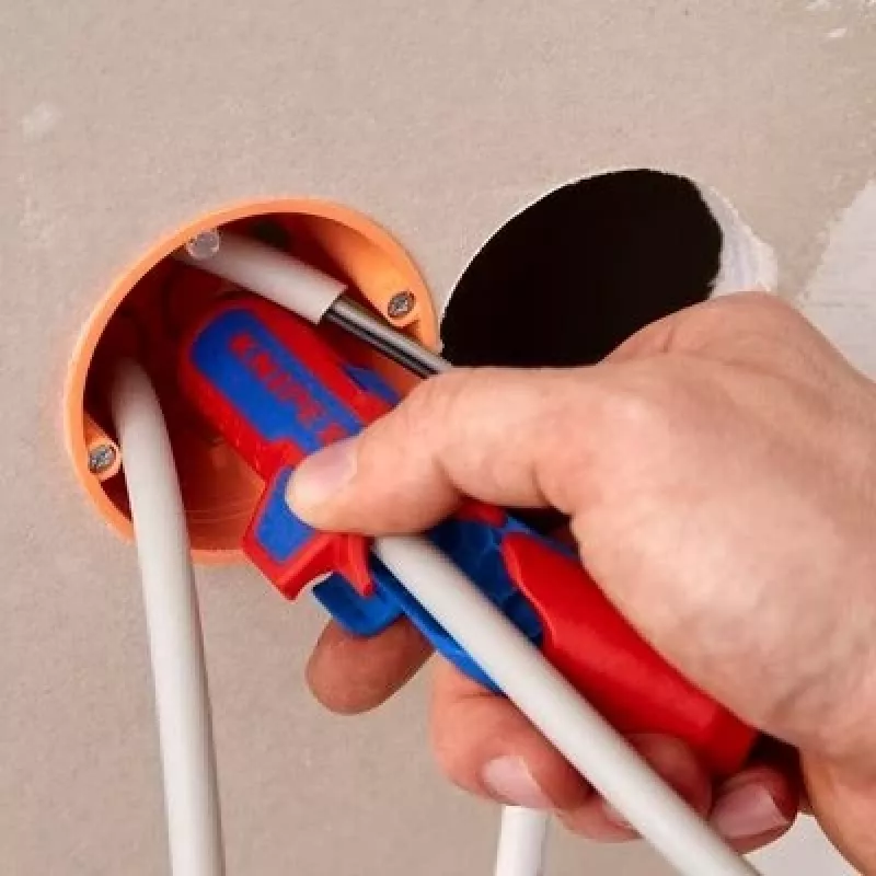 Eemaldustööriist Knipex ErgoStrip PV 16 95 03 PV-kaablitele, reguleeritav tõkis, ergonoomiline käepide