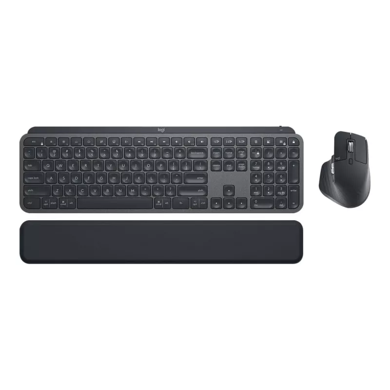 Logitech MX Keys Combo for Business - klaviatuuri ja hiire komplekt - taustvalgustusega - juhtmevaba - Bluetooth LE - QWERTY - GB - grafiit