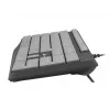 Juhtmega täissuuruses klaviatuur NATEC NKL-1507 USB QWERTY US International Hall/Must, 105 klahvi, numbriklaviatuur