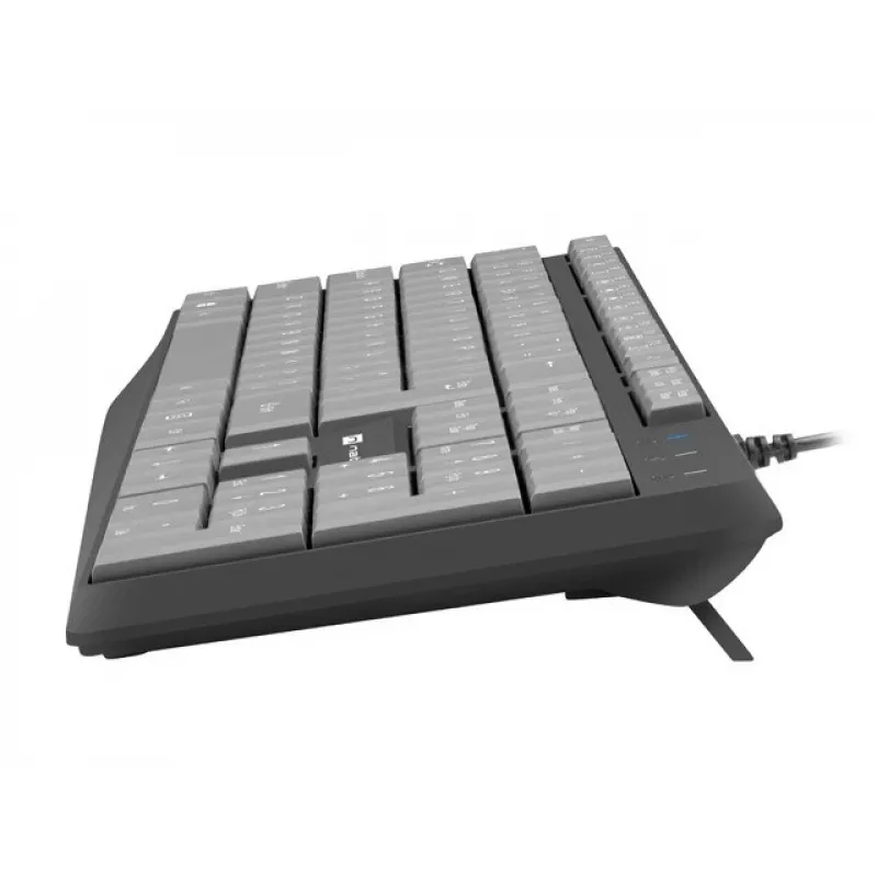 Juhtmega täissuuruses klaviatuur NATEC NKL-1507 USB QWERTY US International Hall/Must, 105 klahvi, numbriklaviatuur
