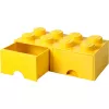 LEGO Sahtliklots 8 — kollane (mudel 40061732) hoiustamissahtel klotsidele ja väikestele osadele