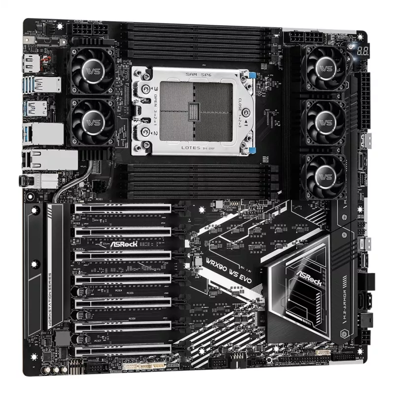 ASRock WRX90 WS EVO emaplaat AMD WRX90 Socket sTR5 EEB