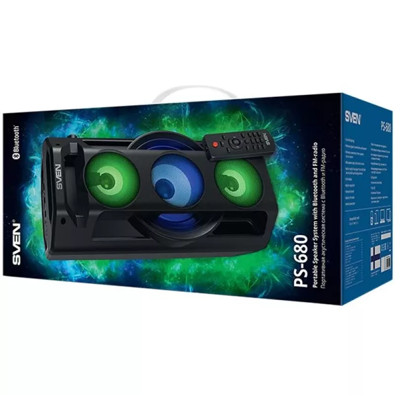 SVEN PS-680 Bluetooth-kõlar 65W, FM, karaoke